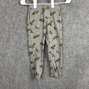 Public Record Boy Jogger Size 6 / L Grey Dinosaur Print
